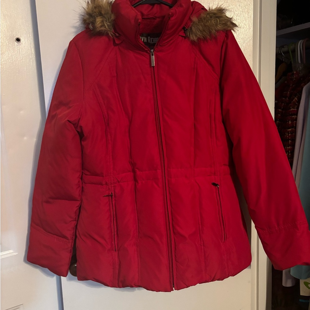 Marvin Richards down Jacket with Faux Fur Trim